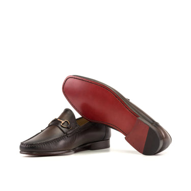 DapperFam Mariner in Dark Brown Men's Italian Leather Moccasin in #color_