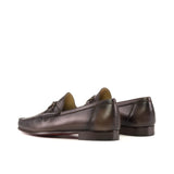 DapperFam Mariner in Dark Brown Men's Italian Leather Moccasin in #color_