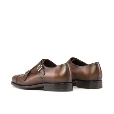 DapperFam Monaco in Med Brown Men's Italian Leather Double Monk in #color_