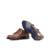 DapperFam Monaco in Med Brown Men's Italian Leather Double Monk in #color_