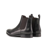 DapperFam Monza in Black Men's Italian Leather Chelsea Boot in #color_