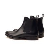 DapperFam Monza in Black Men's Italian Leather Chelsea Boot in #color_