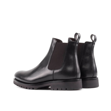 DapperFam Monza in Black Men's Italian Leather Chelsea Boot in #color_