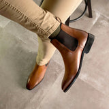 DapperFam Monza in Brown Men's Italian Leather Chelsea Boot in #color_