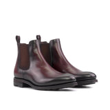 DapperFam Monza in Burgundy Men's Italian Leather Chelsea Boot in Burgundy #color_ Burgundy