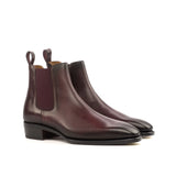 DapperFam Monza in Burgundy Men's Italian Leather Chelsea Boot in Burgundy #color_ Burgundy