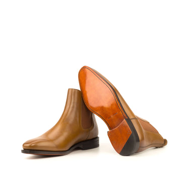 DapperFam Monza in Cognac Men's Italian Leather Chelsea Boot in #color_