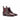 DapperFam Monza in Dark Brown / Burgundy Men's Italian Croco Embossed Leather Chelsea Boot in Dark Brown / Burgundy #color_ Dark Brown / Burgundy