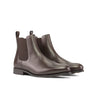 DapperFam Monza in Dark Brown Men's Italian Leather Chelsea Boot in Dark Brown #color_ Dark Brown