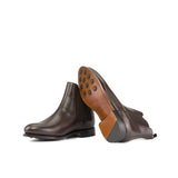 DapperFam Monza in Dark Brown Men's Italian Leather Chelsea Boot in #color_