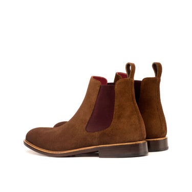 DapperFam Monza in Med Brown Men's Lux Suede Chelsea Boot in #color_