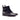 DapperFam Octavian in Black Men's Italian Suede & Italian Pebble Grain Leather Buckle Boot in Black #color_ Black