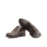 DapperFam Rafael in Dark Brown Men's Italian Leather Oxford in #color_