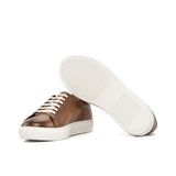 DapperFam Rivale in Brown Men's Italian Leather Trainer in #color_