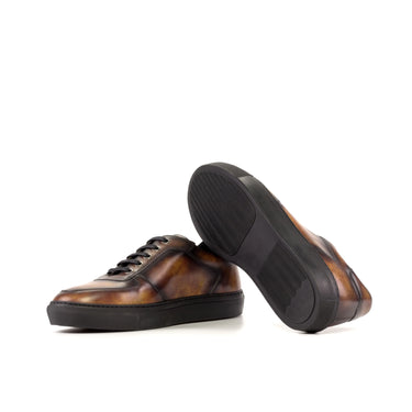 DapperFam Rivale in Brown Men's Italian Leather Trainer in #color_