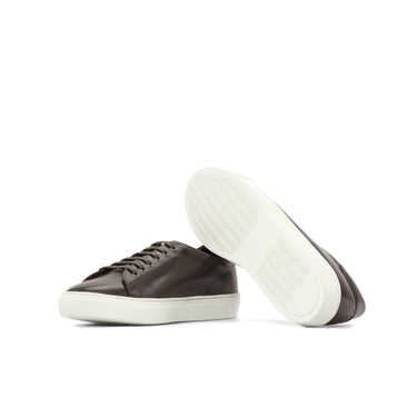 DapperFam Rivale in Dark Brown Men's Italian Leather Trainer in #color_