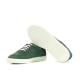 DapperFam Rivale in Forest Men's Italian Suede Trainer in #color_