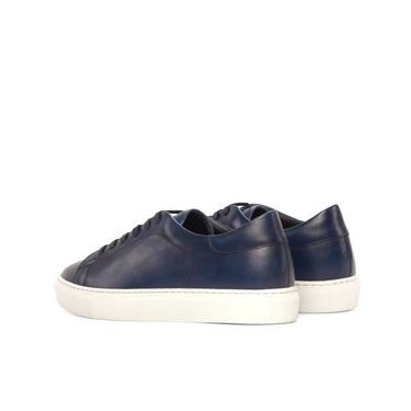 DapperFam Rivale in Navy Men's Italian Leather Trainer in #color_