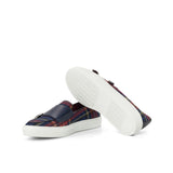 DapperFam Riviera in Tartan Men's Sartorial Monk Sneaker in #color_