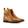 DapperFam Rohan in Cognac Men's Italian Leather Jodhpur Boot in Cognac #color_ Cognac