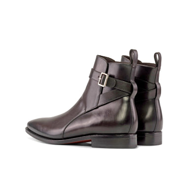 DapperFam Rohan in Dark Brown Men's Italian Leather Jodhpur Boot in #color_