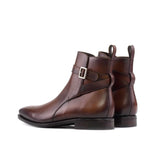 DapperFam Rohan in Med Brown Men's Italian Leather Jodhpur Boot in #color_