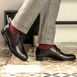 DapperFam Vero in Black Men's Italian Leather Derby in #color_