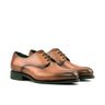 DapperFam Vero in Cognac Men's Italian Leather Derby in Cognac #color_ Cognac