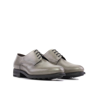 DapperFam Vero in Grey Men's Italian Leather Derby in #color_