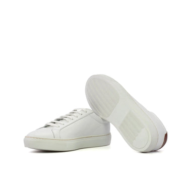 DapperFam Verve in White Men's Italian Leather Low Kick in #color_