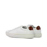 DapperFam Verve in White Men's Italian Leather Low Kick in #color_