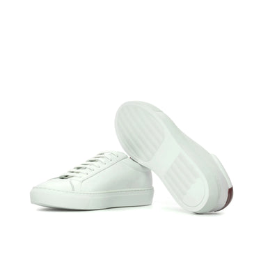 DapperFam Verve in White Men's Italian Leather Low Kick in #color_