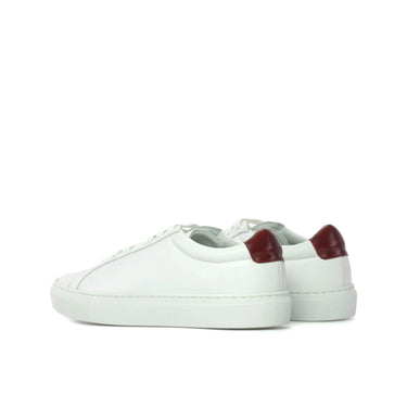 DapperFam Verve in White Men's Italian Leather Low Kick in #color_