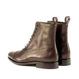 DapperFam Vittorio in Dark Brown Men's Italian Leather Balmoral Boot in #color_