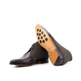 DapperFam Vivace in Black / Nailhead Men's Sartorial & Italian Leather Chukka in #color_