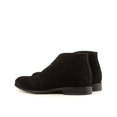 DapperFam Vivace in Black Men's Lux Suede Chukka in #color_