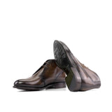 DapperFam Vivace in Brown Men's Hand-Painted Patina Chukka in #color_