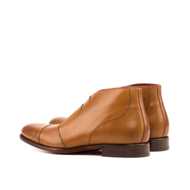 DapperFam Vivace in Cognac / Med Brown Men's Italian Leather Chukka in #color_