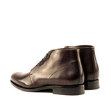 DapperFam Vivace in Dark Brown Men's Italian Leather Chukka in #color_