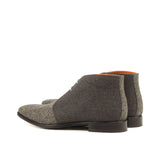 DapperFam Vivace in Dark Grey / Herringbone Men's Flannel & Sartorial Chukka in #color_