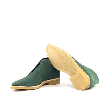 DapperFam Vivace in Forest Men's Italian Suede Chukka in #color_