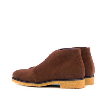 DapperFam Vivace in Med Brown Men's Lux Suede Chukka in #color_