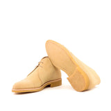 DapperFam Vivace in Sand Men's Lux Suede Chukka in #color_