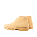 DapperFam Vivace in Sand Men's Lux Suede Chukka in #color_