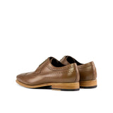 DapperFam Zephyr in Brown Men's Italian Leather Longwing Blucher in #color_