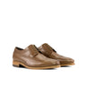 DapperFam Zephyr in Brown Men's Italian Leather Longwing Blucher in Brown #color_ Brown