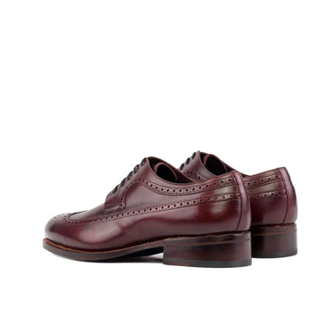 DapperFam Zephyr in Burgundy Men's Italian Leather Longwing Blucher in #color_