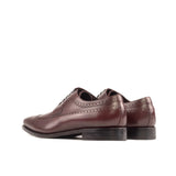 DapperFam Zephyr in Burgundy Men's Italian Leather Longwing Blucher in #color_