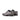 DapperFam Zephyr in Grey / Black Men's Italian Croco Embossed Leather Longwing Blucher in #color_