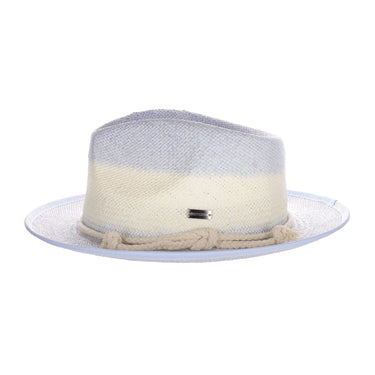 DapperFam The Hyde Park Hand-Dyed Straw Fedora Hat in #color_